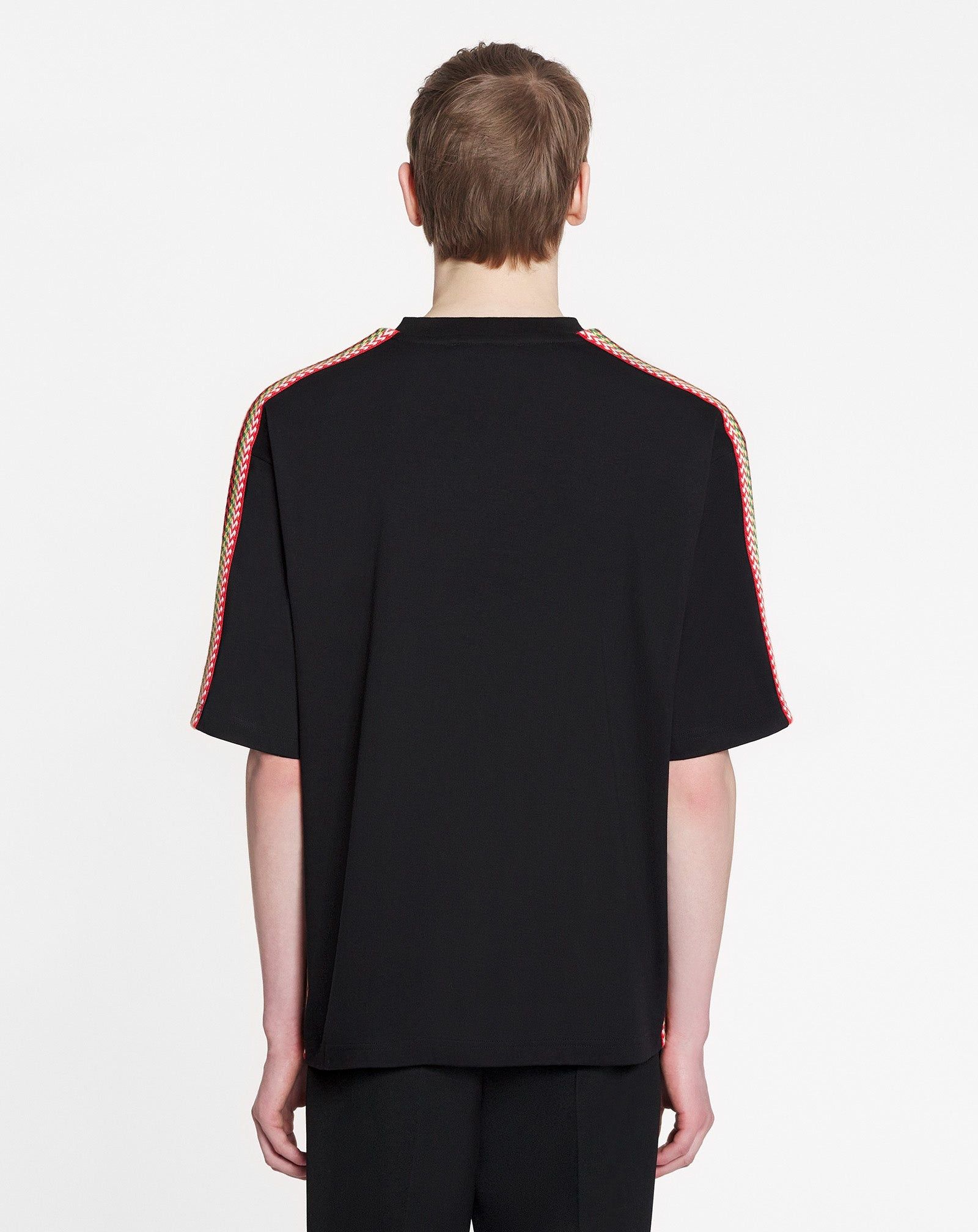 Lanvin o1w1db10225 Side Curb Oversized T-Shirt in Black Size US S / EU 44-46 / 1 - 4 Thumbnail