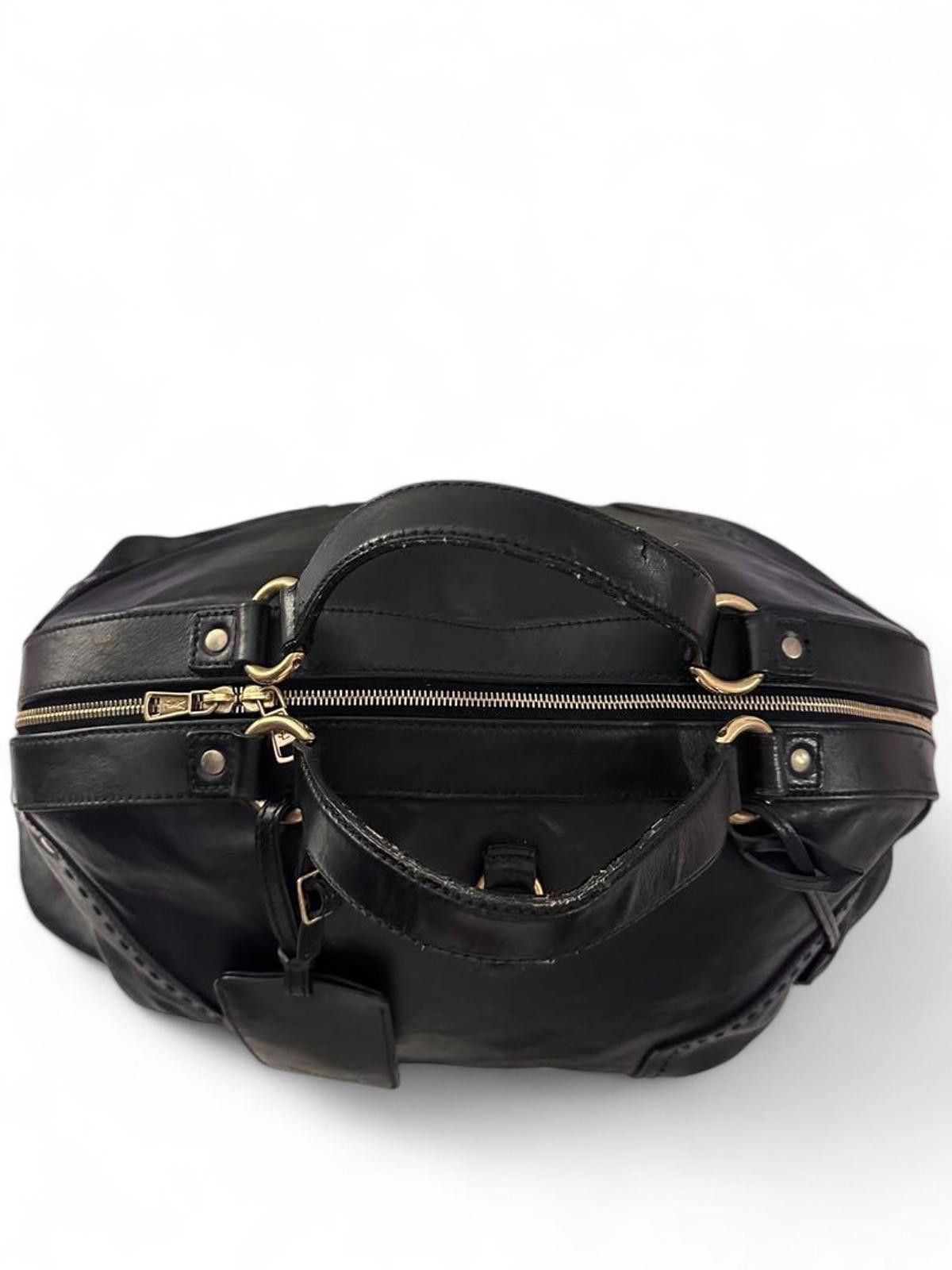Yves Saint Laurent Yves Saint Laurent - Black Leather Handbag Size ONE SIZE - 7 Thumbnail