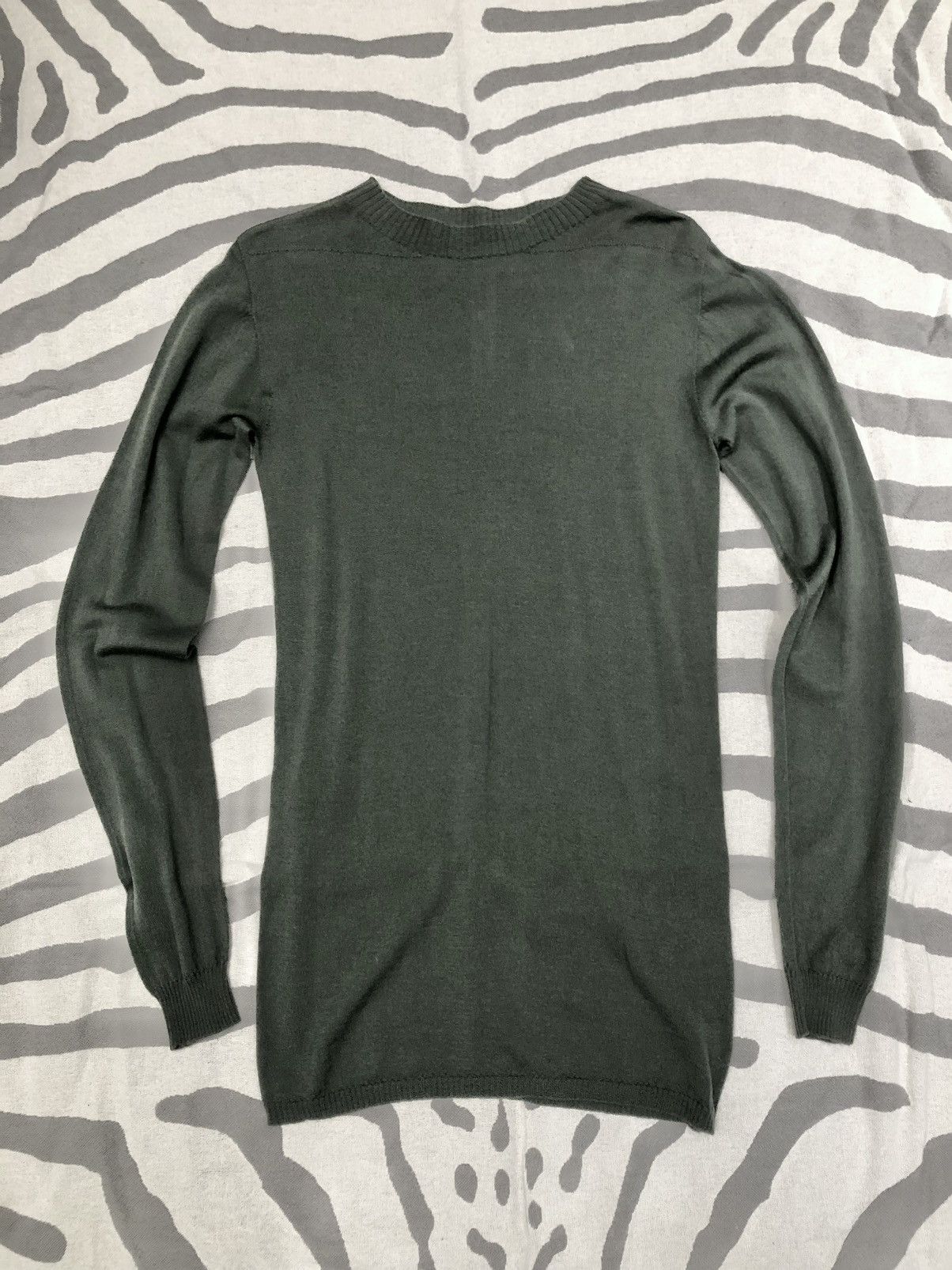 image of Rick Owens “Dirt” Sage Roundneck Knit, Men's (Size Small)