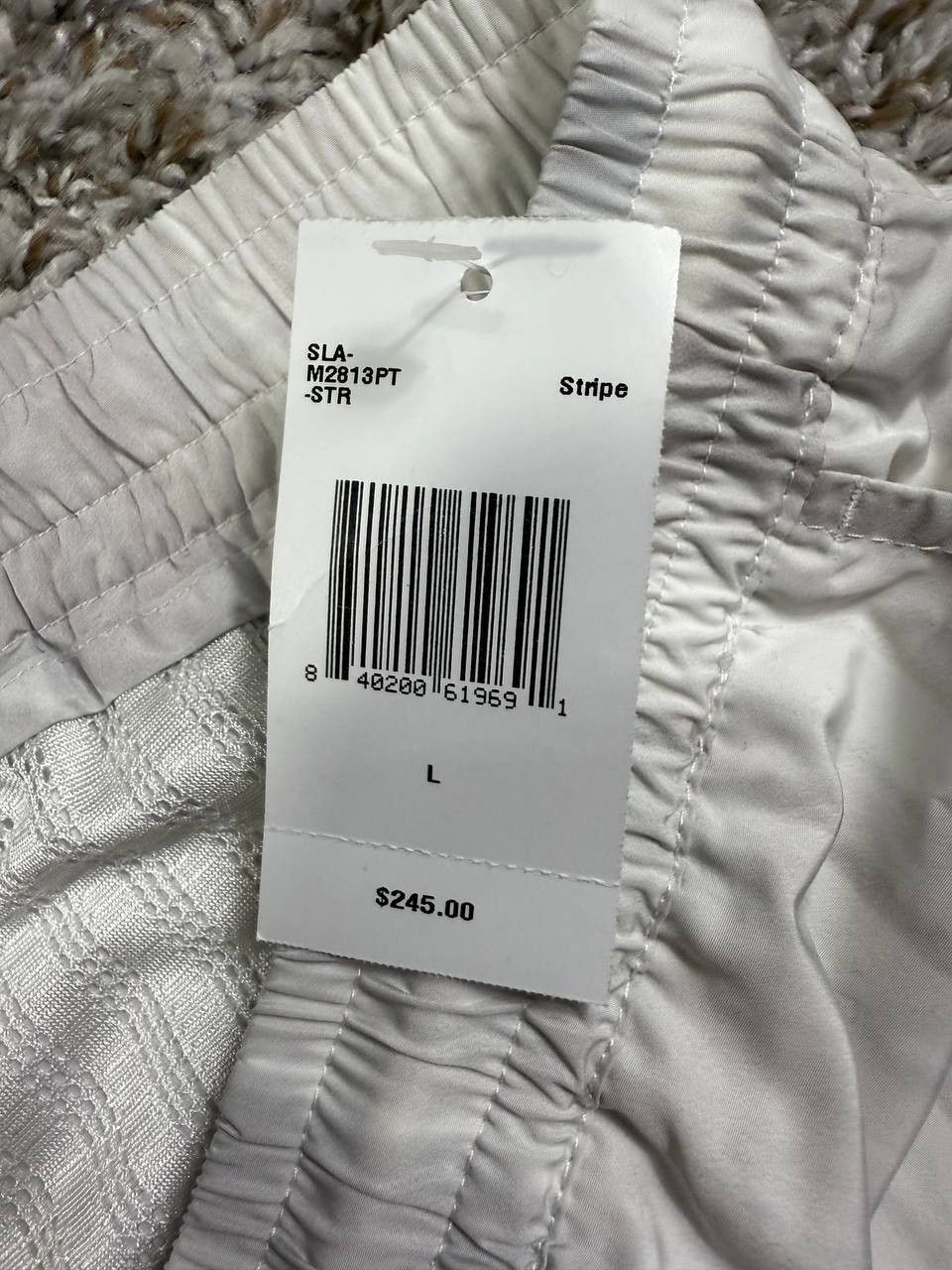 Stampd Stampd Drawstring Polyester Pants In Stripe Size US 34 / EU 50 - 9 Thumbnail