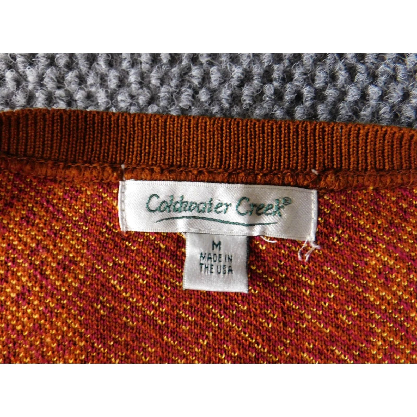 Coldwater Creek Coldwater Creek Cardigan Sweater Womens M Red Tribal V-Neck Button Open短 Size M / US 6-8 / IT 42-44 - 4 Thumbnail