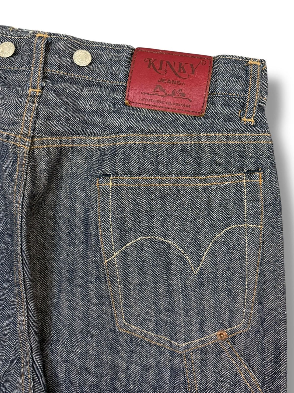 Hysteric Glamour VINTAGE HYSTERIC GLAMOUR CARPENTER BAGGY KINKY JEANS DENIM Size US 32 / EU 48 - 5 Thumbnail