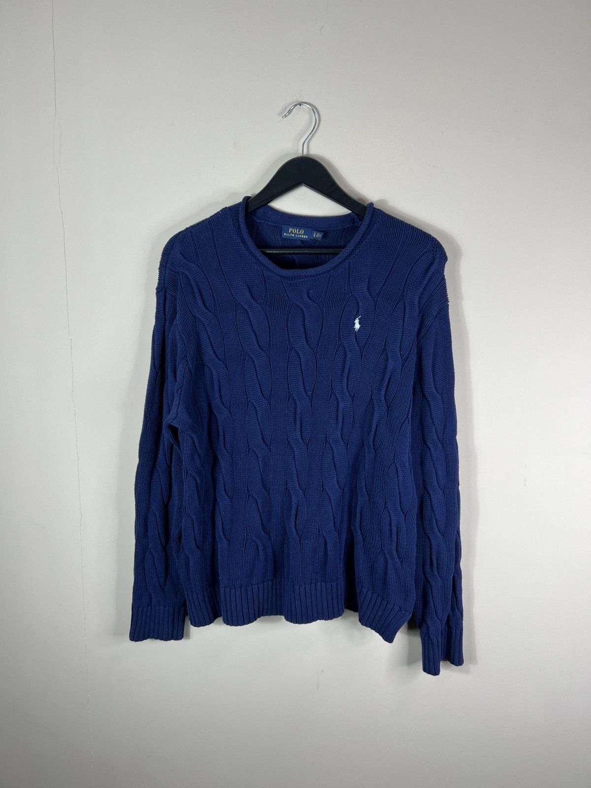💙VINTAGE NAVY BLUE POLO RAPLH LAUREN CRAZY SWEATSHIRT🔥