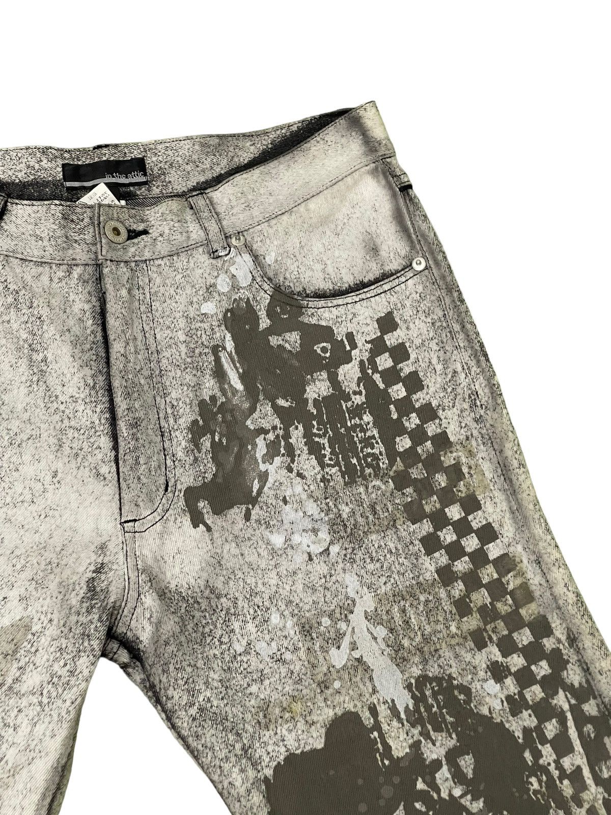 Japanese Brand Full Coating Jeans In The Attic Punk Regular Fit 8🟦3 Size US 31 - 7 Thumbnail