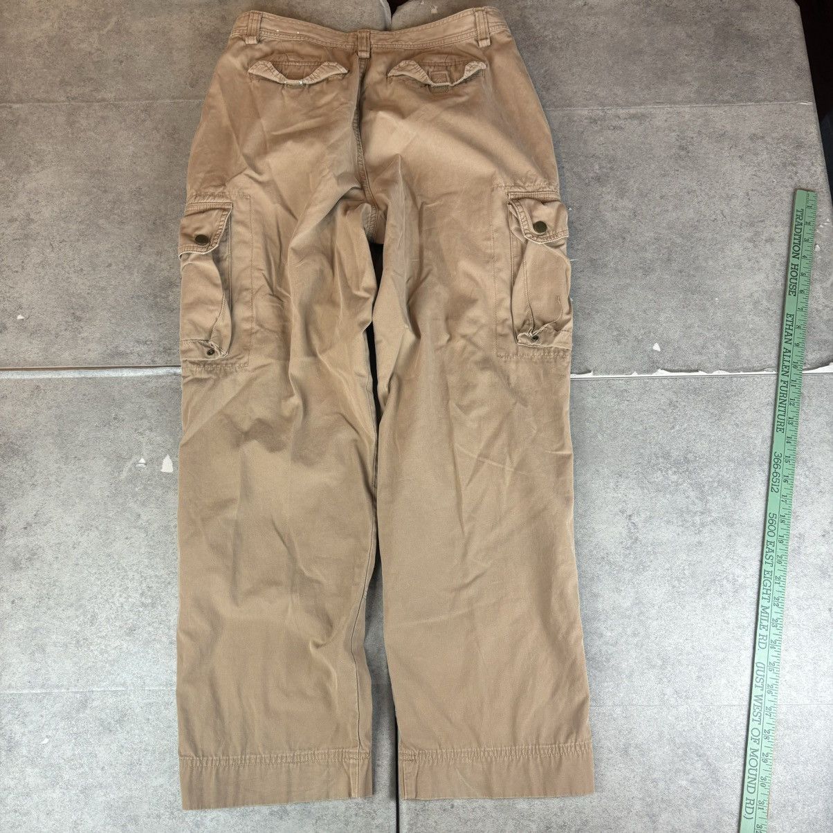 Other Y2k Ruff Hewn Brown Cargo Pants Mens 34x32 Size US 34 / EU 50 - 2 Thumbnail