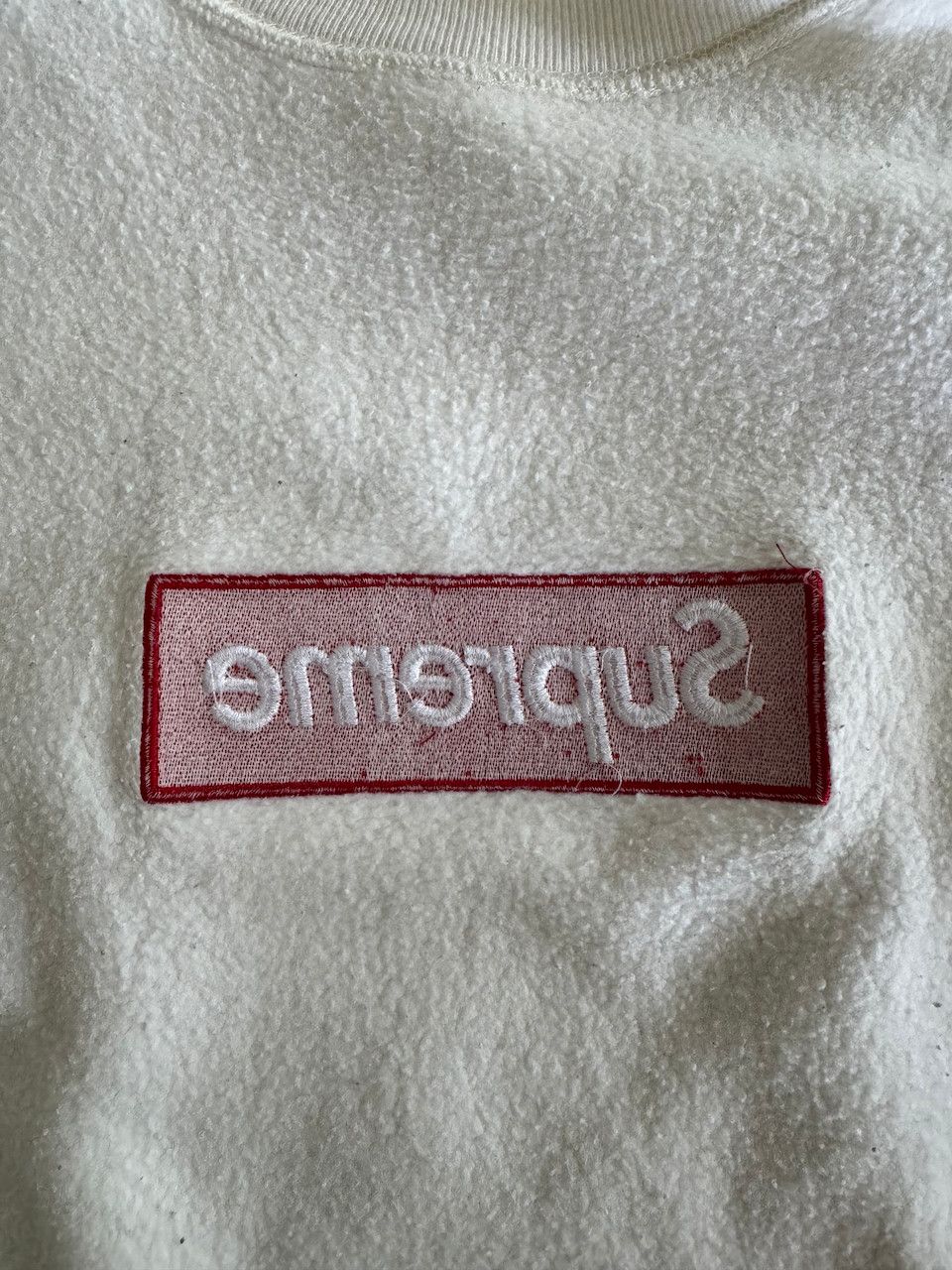Supreme Supreme Box Logo Crewneck FW2013 - White Size US L / EU 52-54 / 3 - 4 Thumbnail