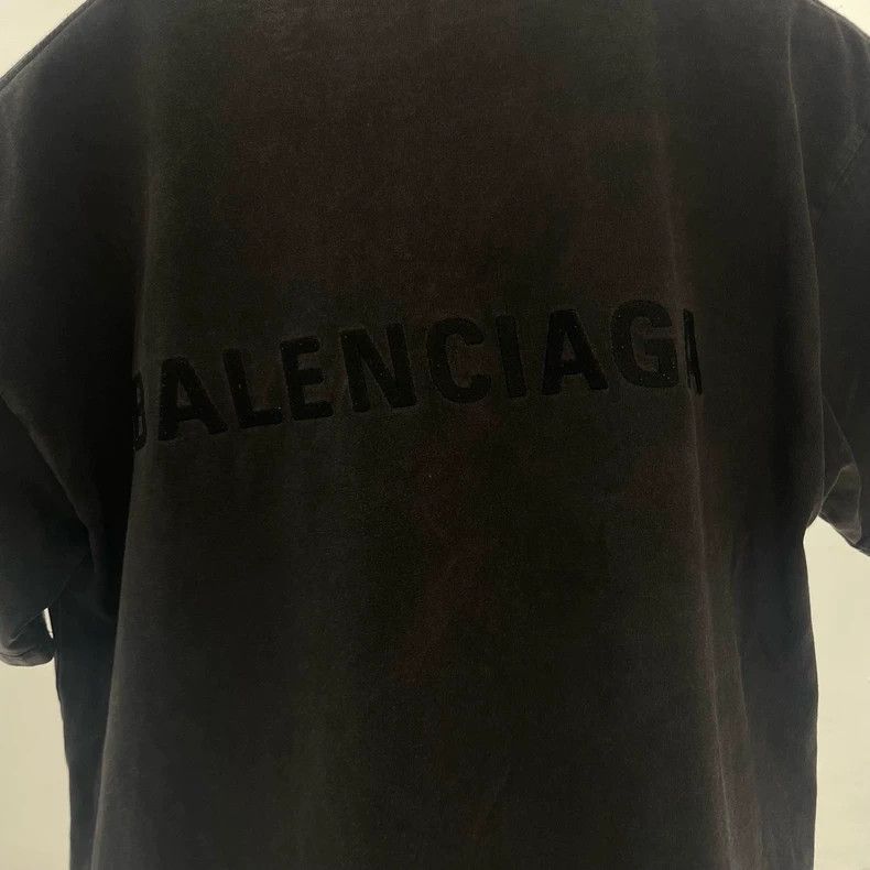 Balenciaga Balenciaga Washed Logo Short Sleeve Tee - dmc Size US XS / EU 42 / 0 - 1 Thumbnail