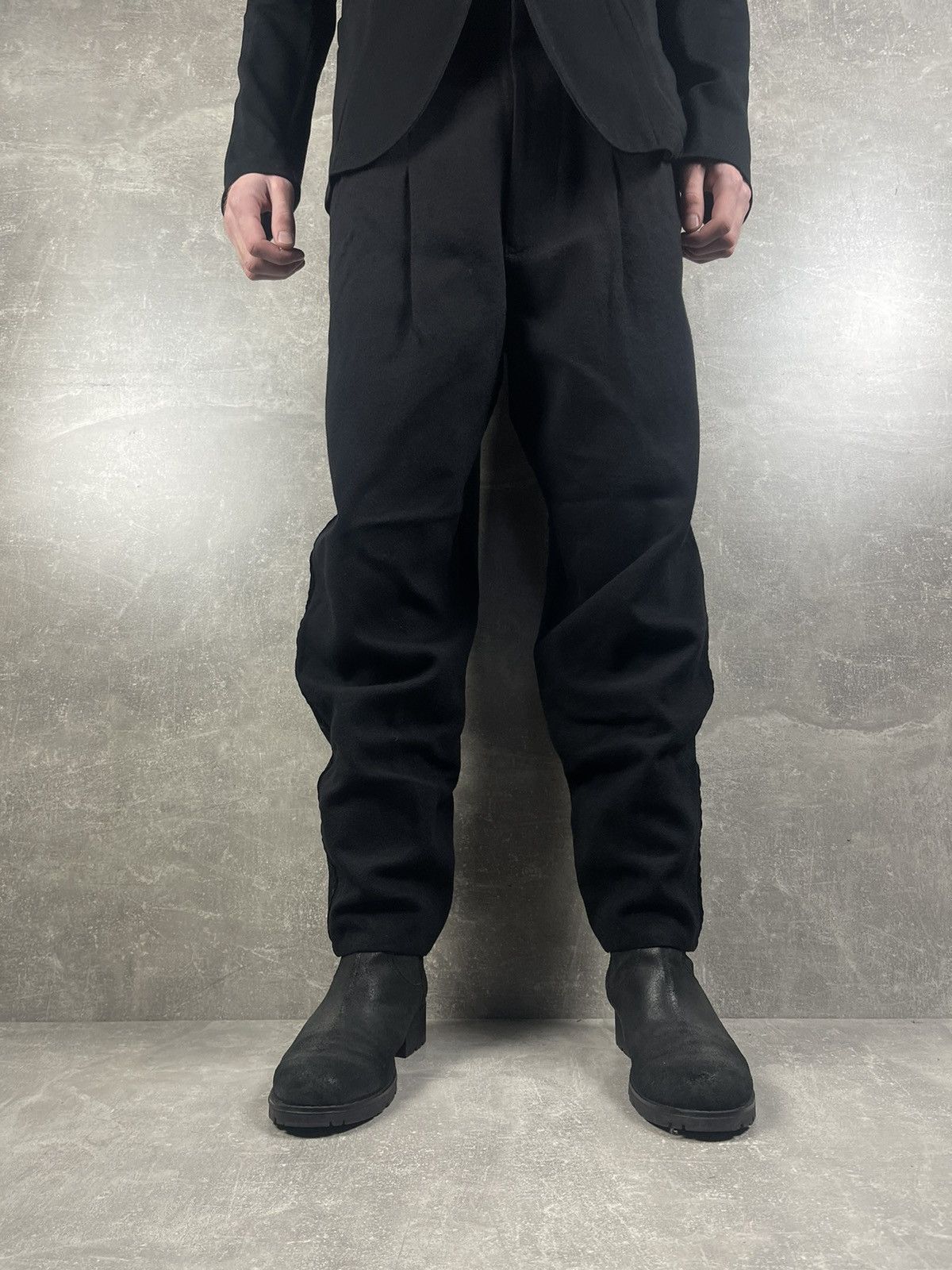 Jean Paul Gaultier Jean Paul Gaultier Homme Avant Garde Wool Tapered Pants Size US 30 / EU 46 - 2 Thumbnail