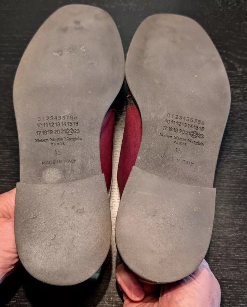 Maison Margiela Maison Martin Margiela Men's Slip on Shoes Burgundy EU 45 Size US 12 / EU 45 - 5 Thumbnail