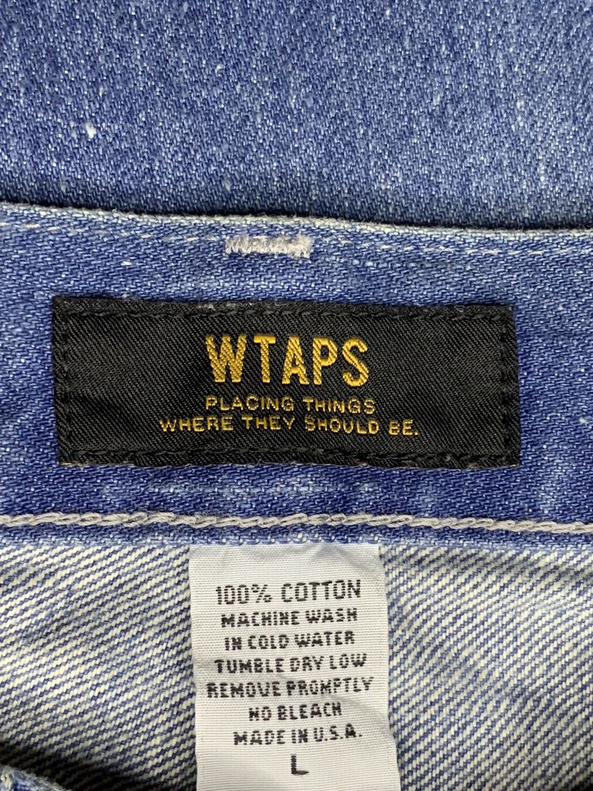 Wtaps Vintage USA Wtaps Faded Wash Patch Distressed Jeans Size US 32 / EU 48 - 9 Thumbnail