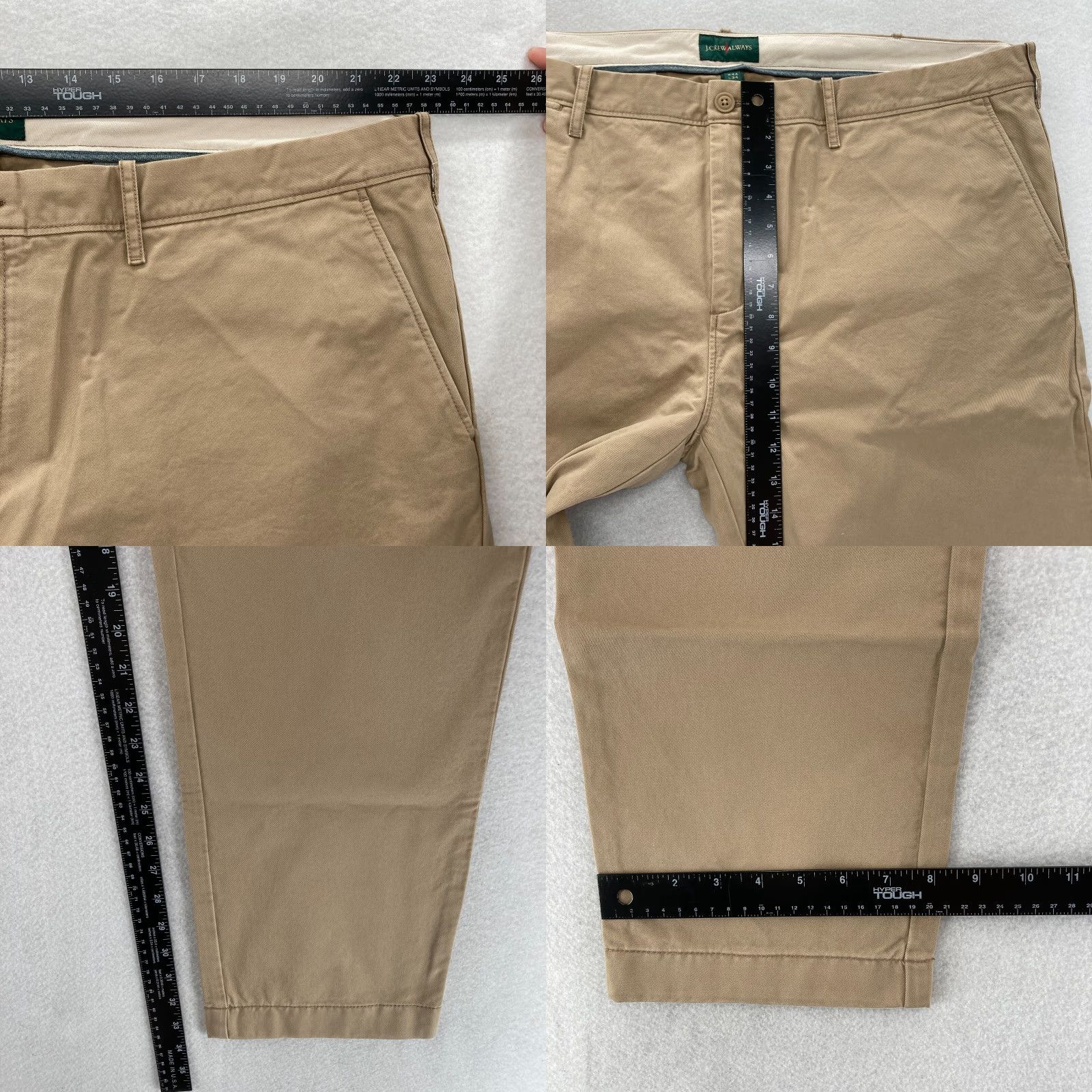 J.Crew J.Crew 484 Chino Pants Mens 44x34 Slim Straight Beige Khaki Preppy Casual Size US 44 / EU 60 - 8 Thumbnail