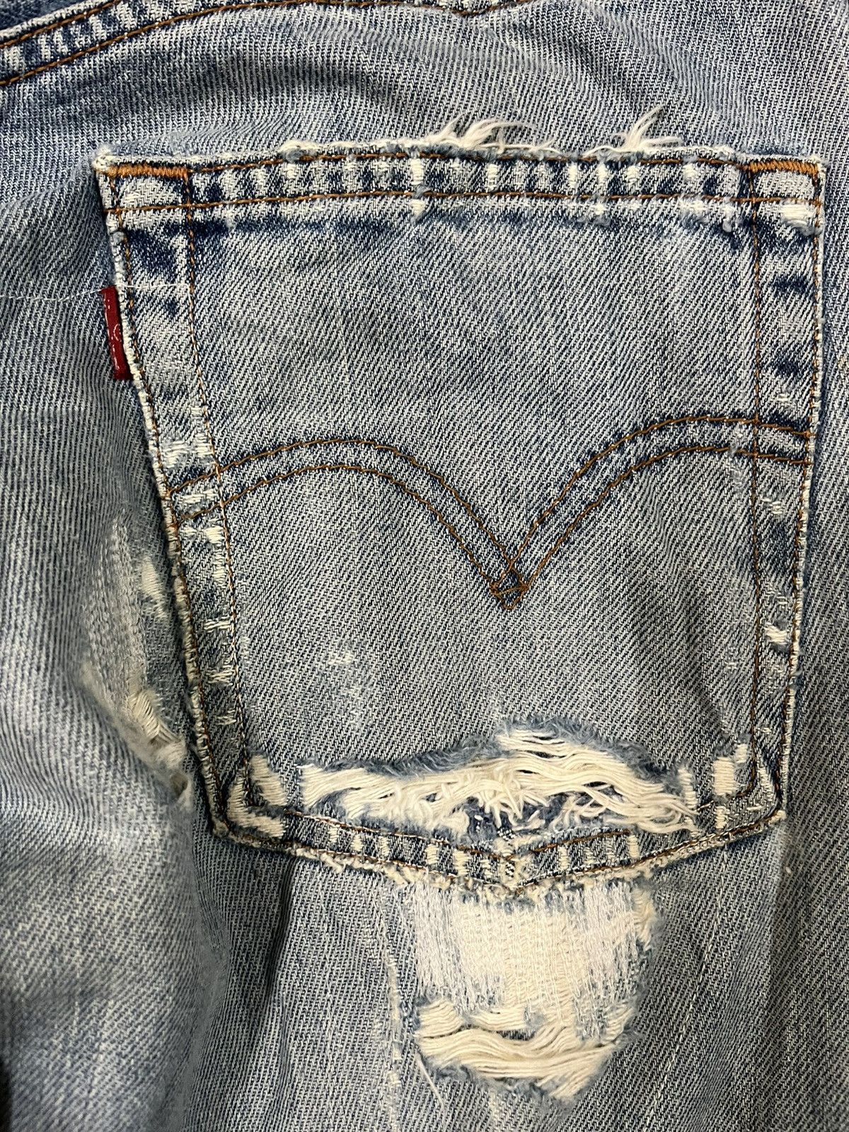 LVC × Levi's × Levi's Vintage Clothing Vintage Levi’s 505 Ripped Grunge Distressed Denim Size US 29 - 10 Thumbnail