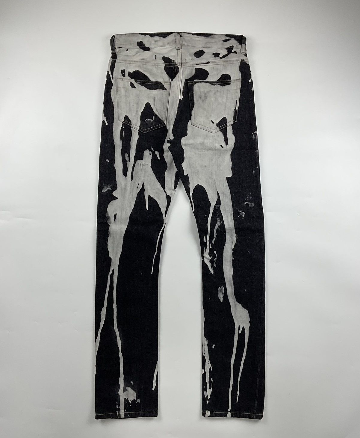 Rick Owens Rick Owens Detroit Cut Bleach Vomit Denim Size US 30 / EU 46 - 2 Thumbnail