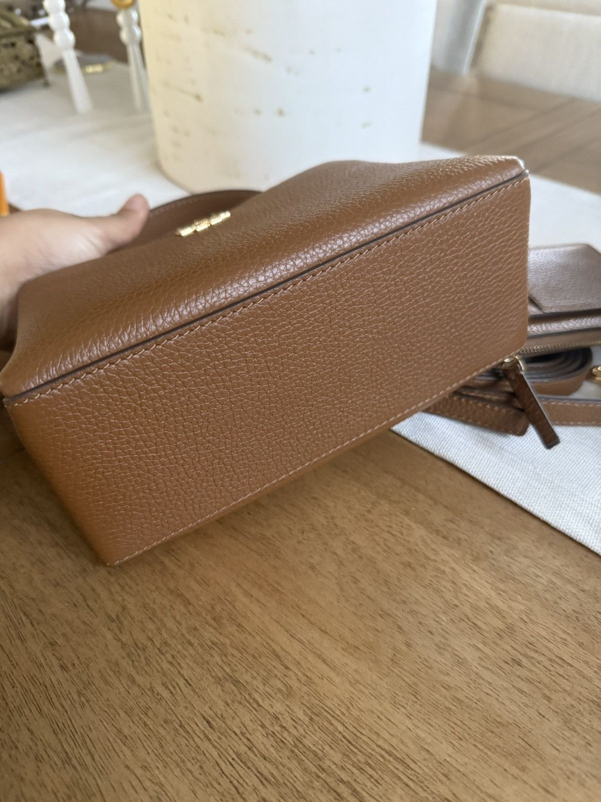 Tory Burch New Tory Burch Britten Mini Satchel & cardholder In Moose Size ONE SIZE - 3 Thumbnail