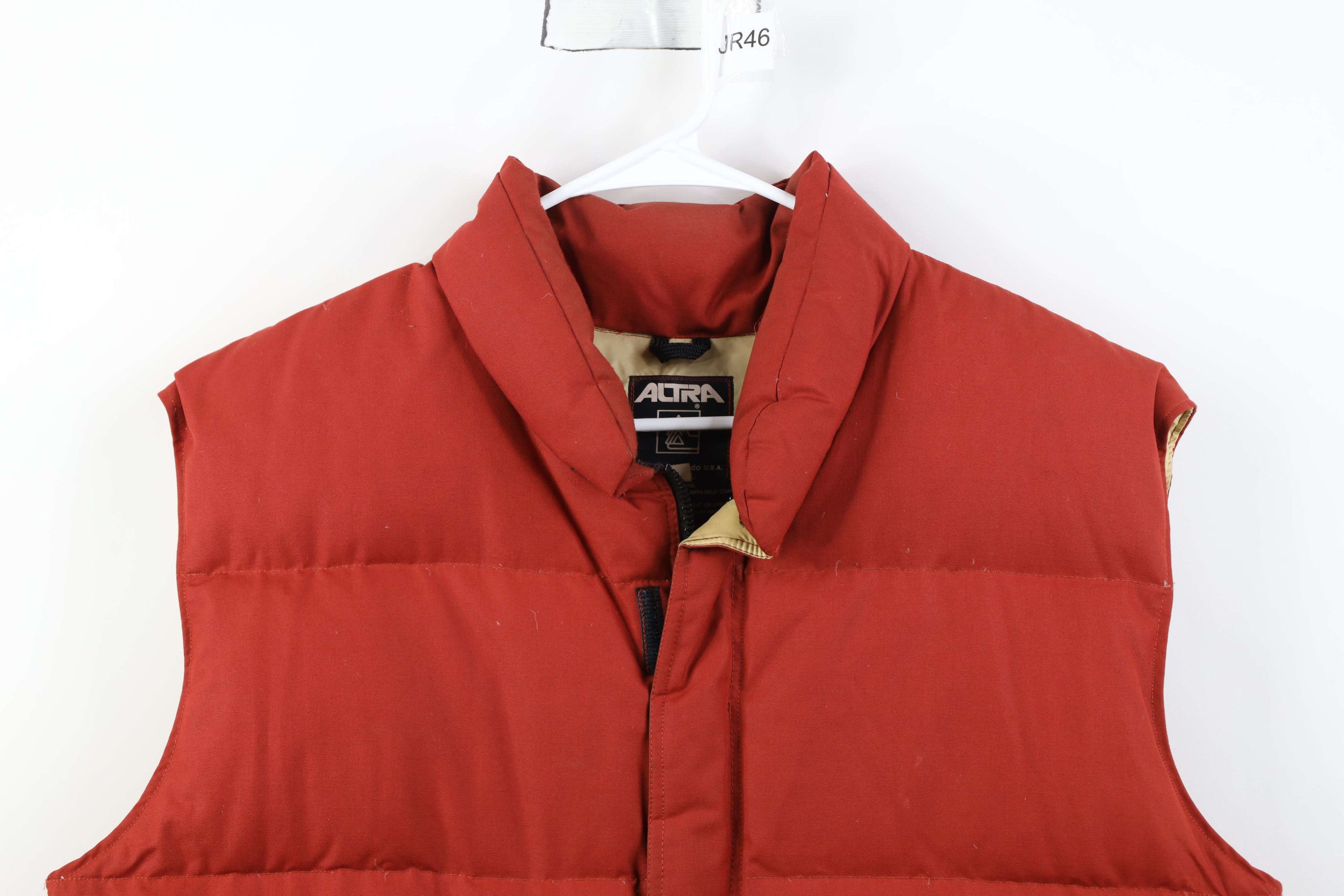 Altra Vintage 70s Altra Down Fill Puffer Vest Jacket Orange USA Size US L / EU 52-54 / 3 - 2 Thumbnail