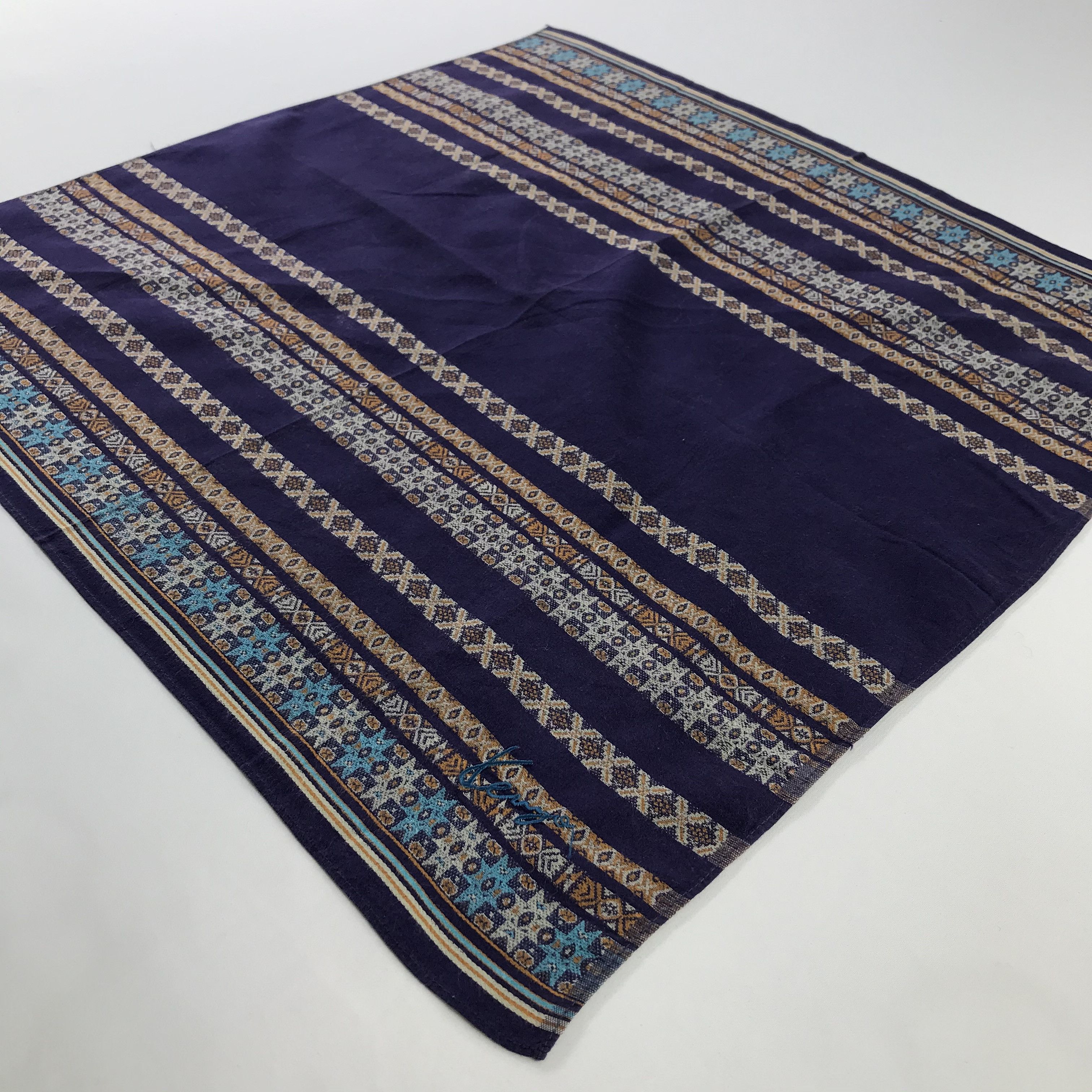 Kenzo × Vintage Kenzo Bandana / Handkerchief / Neckerchief - S742 Size ONE SIZE - 2 Thumbnail