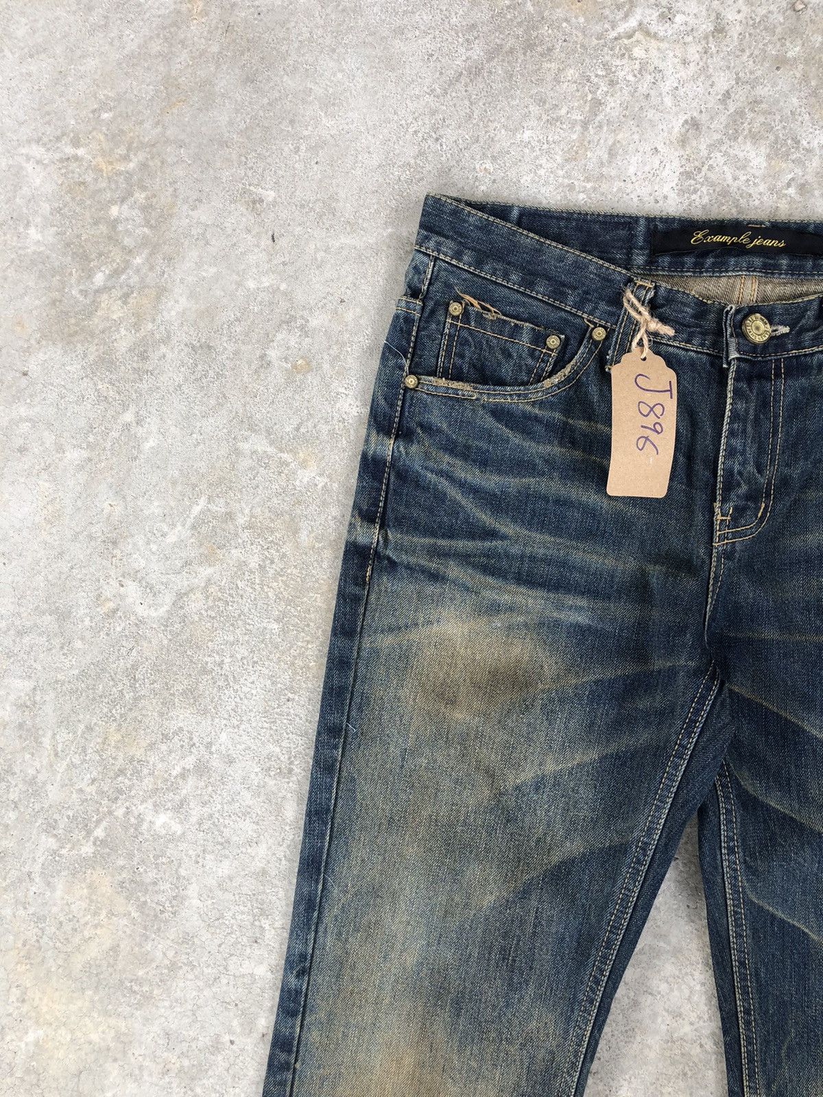 Japanese Brand Japanese Example Flared Jeans Distressed Jeans Mud Wash Size US 32 / EU 48 - 4 Thumbnail