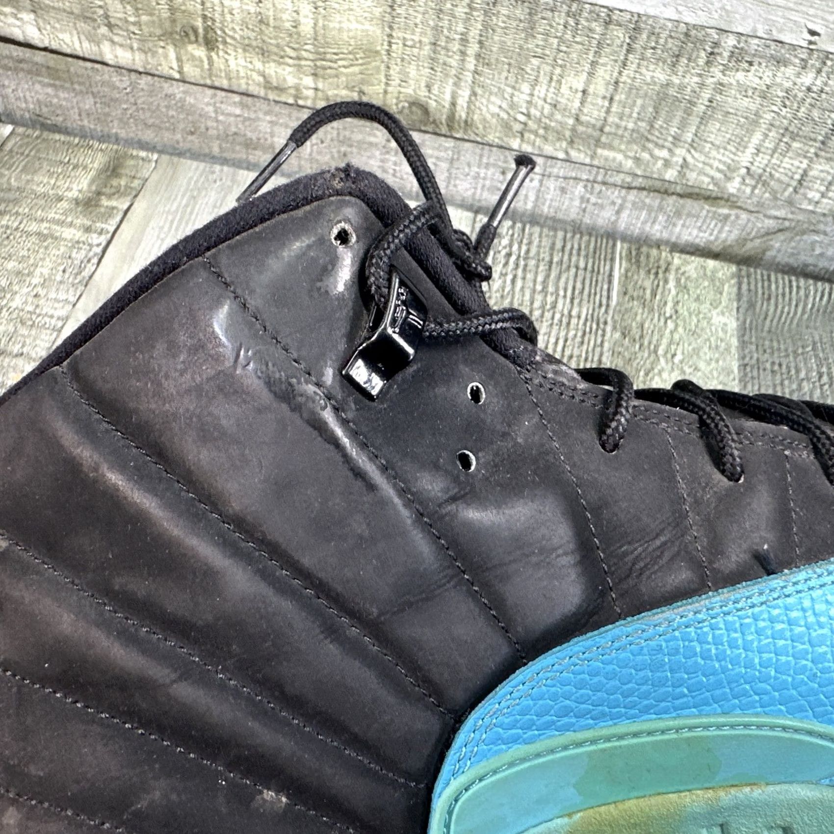 Jordan Brand Nike Air Jordan 12 Retro Gamma Blue 2013 Men Shoe 14 US High Top Colorblock Leather Rubber Size US 14 / EU 47 - 7 Thumbnail