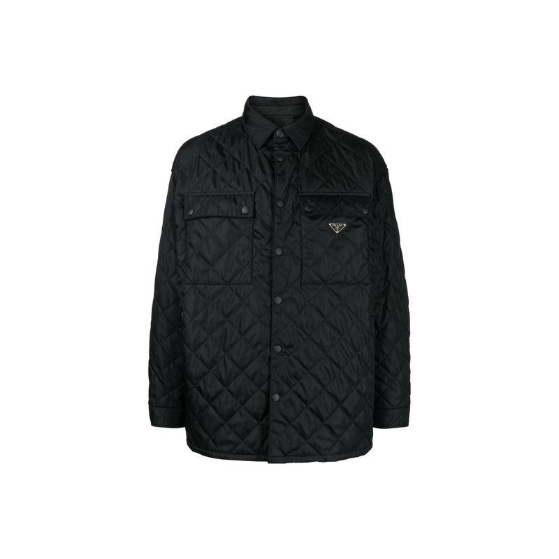 Prada Prada Black Logo Quilted Jacket for Men-2506 Size US XL / EU 56 / 4 - 2 Thumbnail