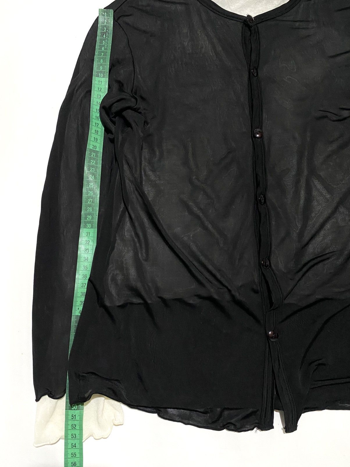 Yohji Yamamoto YOHJI YAMAMOTO I WISH Y’S BIS DOUBLE LAYERED CARDIGAN Size ONE SIZE - 9 Thumbnail