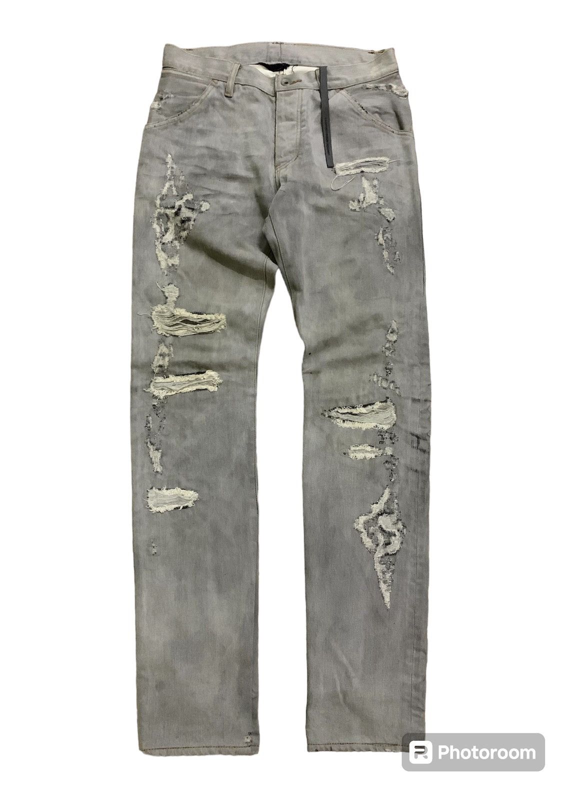 Kazuyuki Kumagai Attachment 💥Kazuyuki kumagai Attachment Ripped Denim Size US 29 - 1 Thumbnail