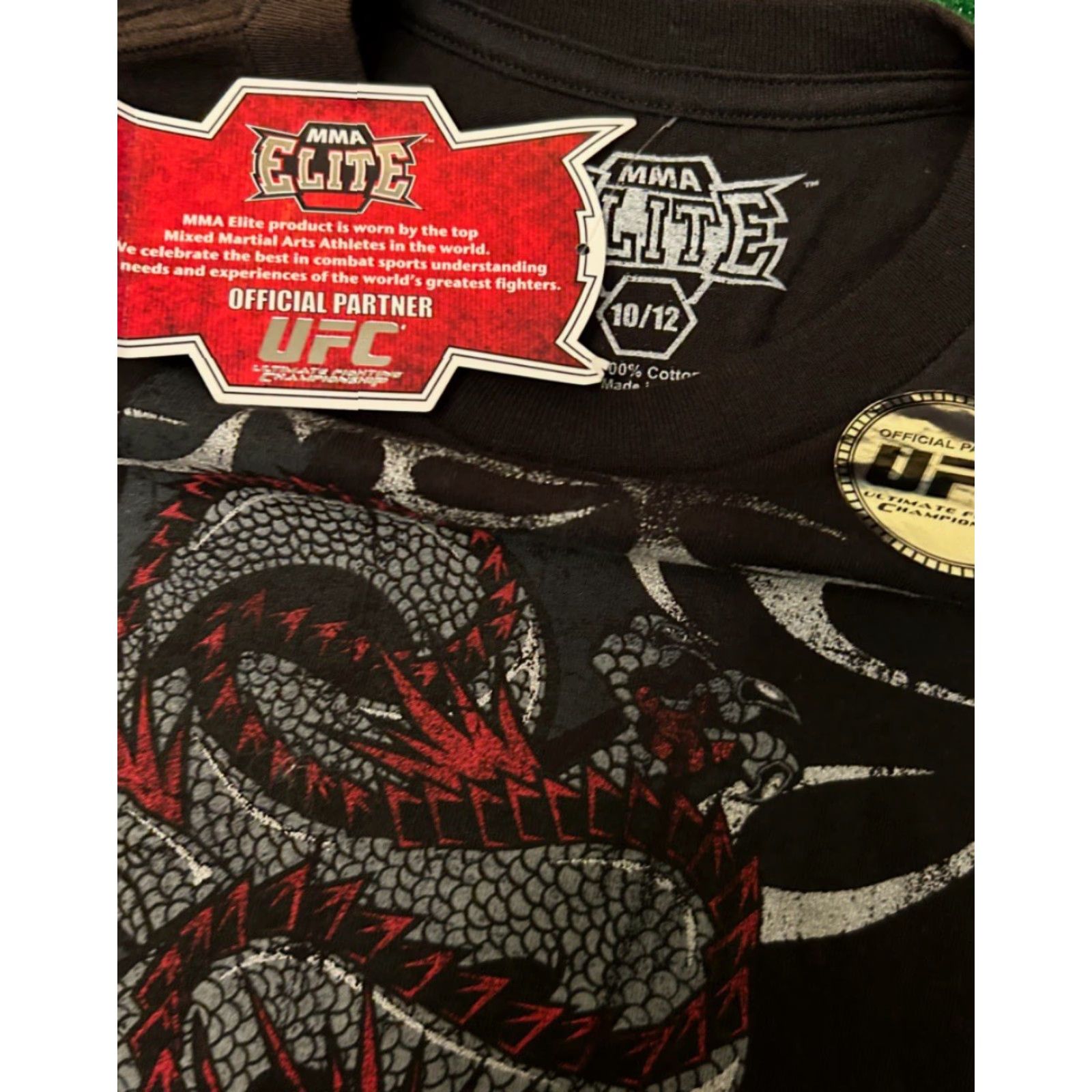 Vintage VINTAGE MMA Elite Dragon Tribal Flames VTG Shirt XS Men Short Sleeve NWT Punk Grunge UFC Y2K 2000s Black Size US XS / EU 42 / 0 - 2 Thumbnail