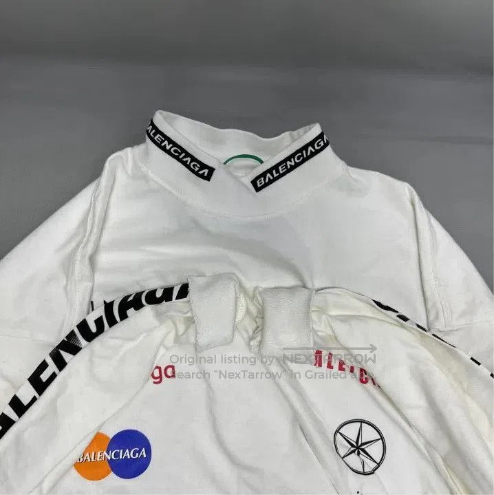 Balenciaga Balenciaga FW23 Logo Print Long Sleeve T. Size US M / EU 48-50 / 2 - 5 Thumbnail