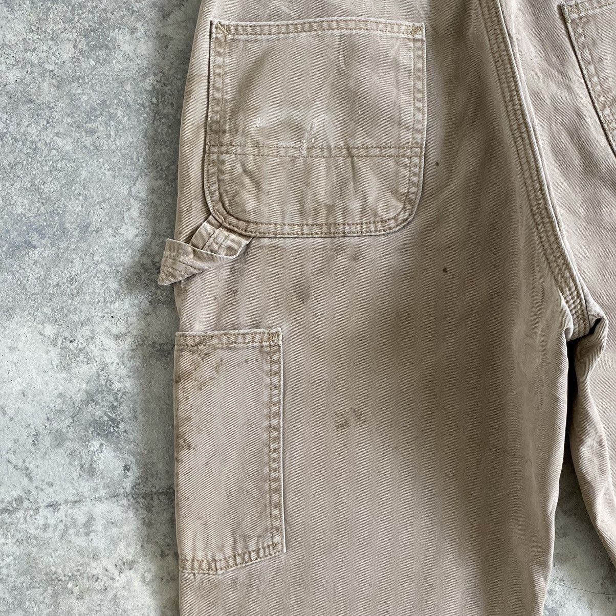Carhartt Vintage Carhartt Blanket Lined Ripped Dirty Carpenter Pants Size US 29 - 20 Thumbnail