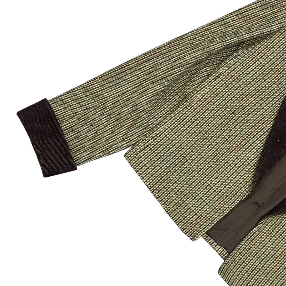 Yves Saint Laurent Vintage 80s Yves Saint Laurent Cropped Houndstooth Blazer Size M / US 6-8 / IT 42-44 - 4 Thumbnail