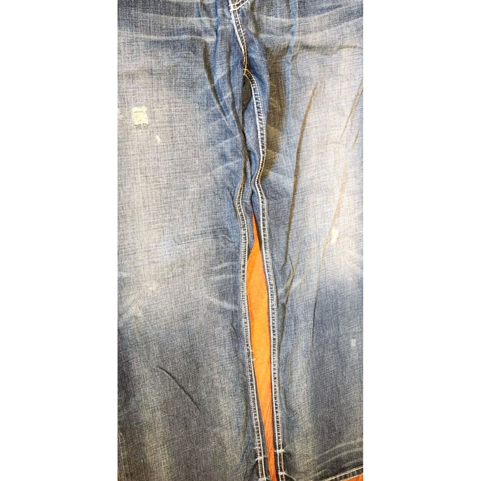 Vintage BKE Tyler Jeans Men's 38x32 Mid-Rise Straight Denim 100% Cotton Blue Regular Buckle Jeans Shirt? Size US 38 / EU 54 - 6 Thumbnail