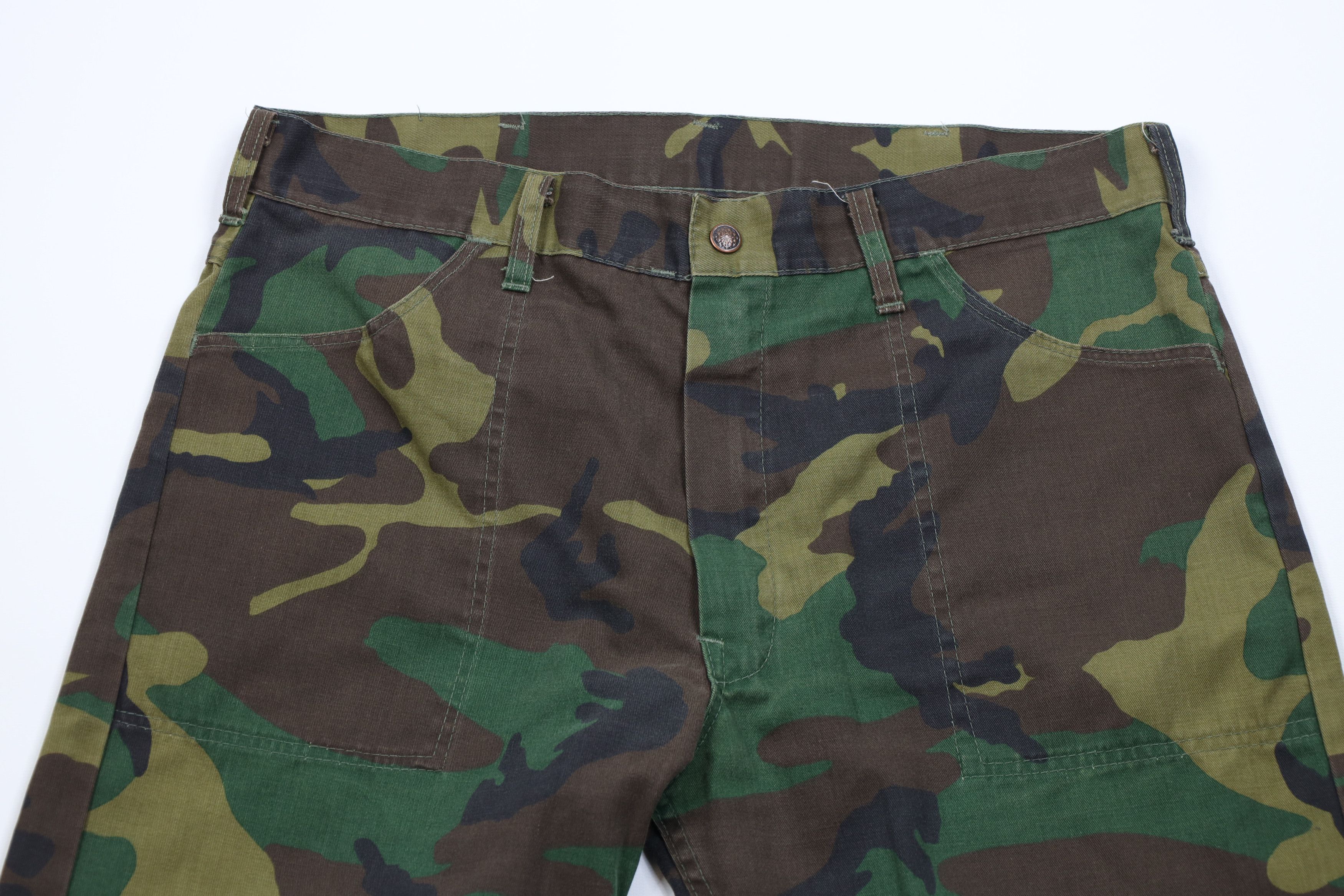 Vintage Vintage 70s Streetwear Camouflage Utility Pants Trousers USA Size US 36 / EU 52 - 2 Thumbnail
