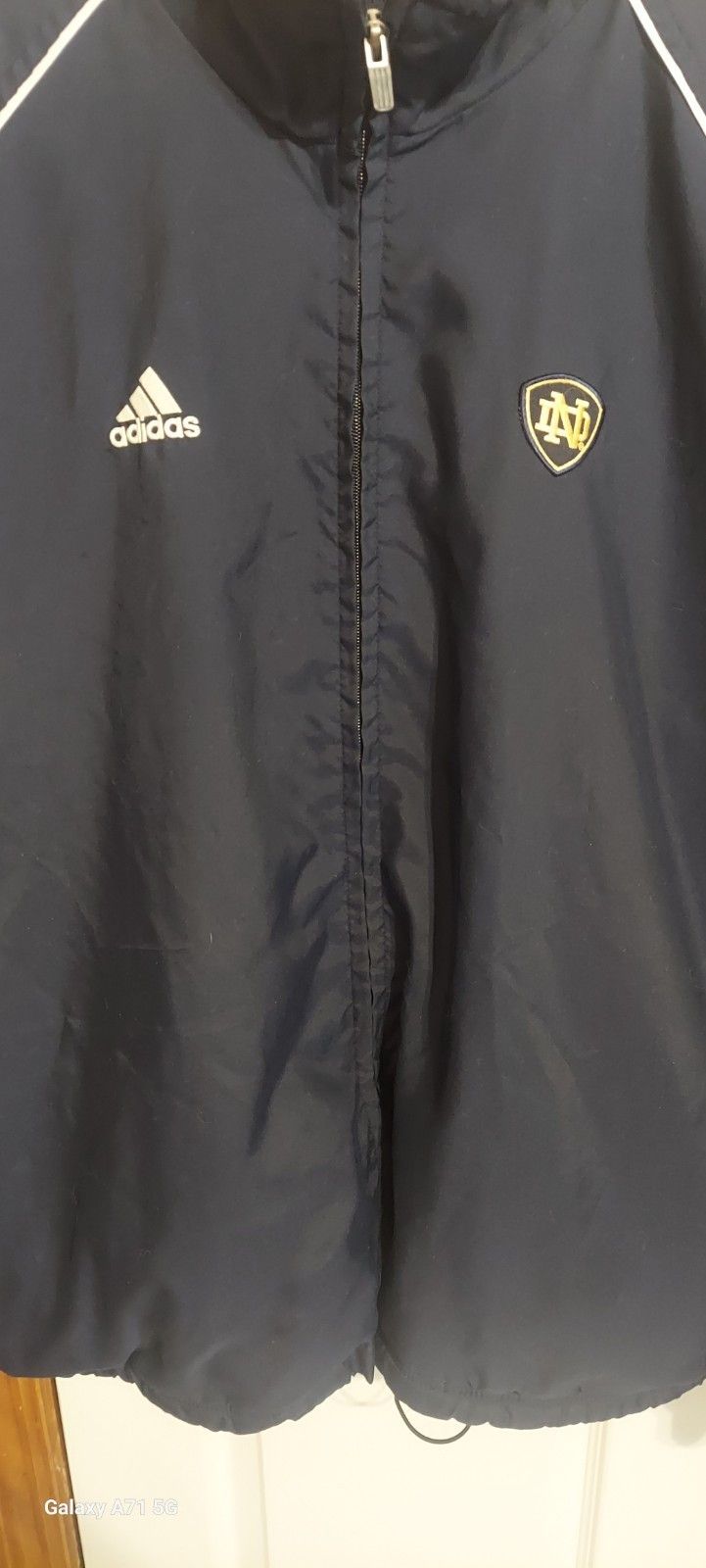 Adidas Adidas University Of Notre Dame Windbreaker Size Extra Larg Size US XL / EU 56 / 4 - 2 Thumbnail