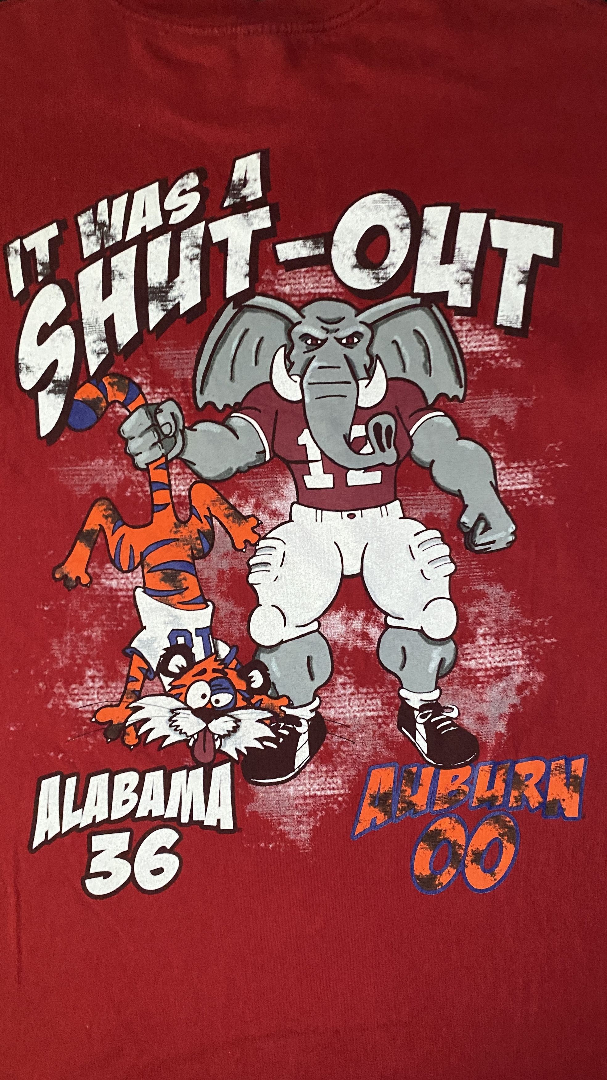 Vintage Vintage 2008 Alabama Iron Bowl 36-0 Shutout T-Shirt Size US XXL / EU 58 / 5 - 5 Thumbnail