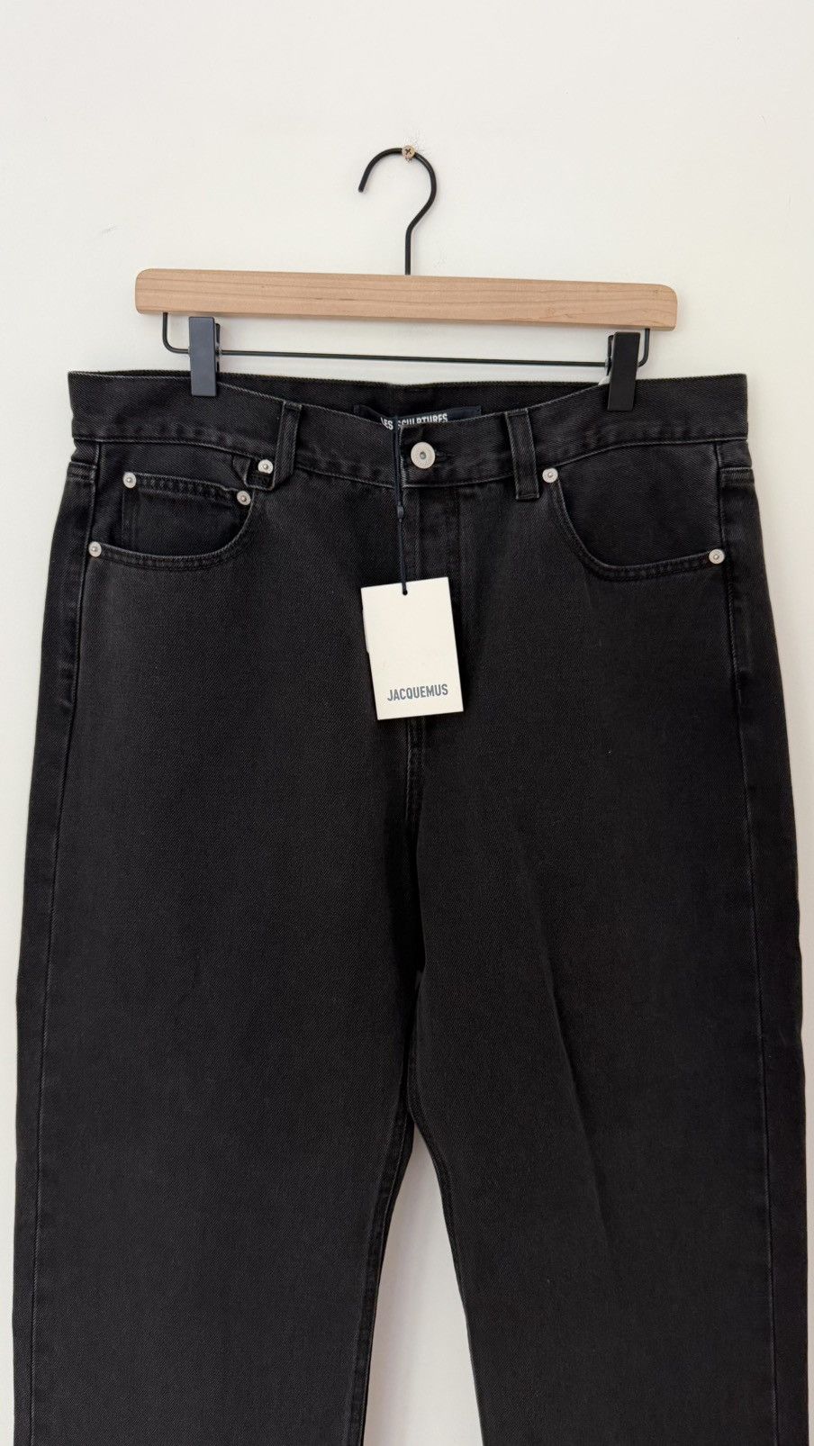 Jacquemus Jacquemus - “Les Sculptures” Faded Loose Fit Black Jeans Size US 34 / EU 50 - 4 Thumbnail