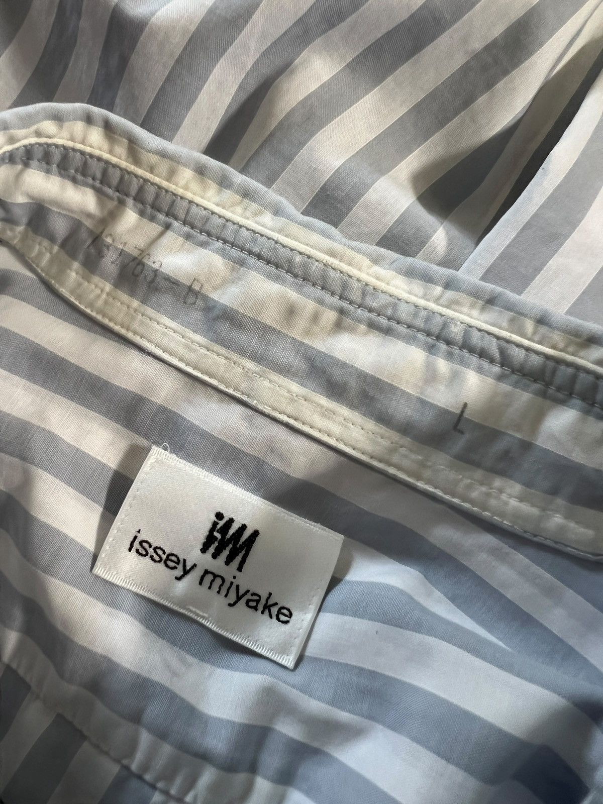 Issey Miyake 1980s Issey Miyake Stripes Button Shirt Size US XL / EU 56 / 4 - 13 Thumbnail