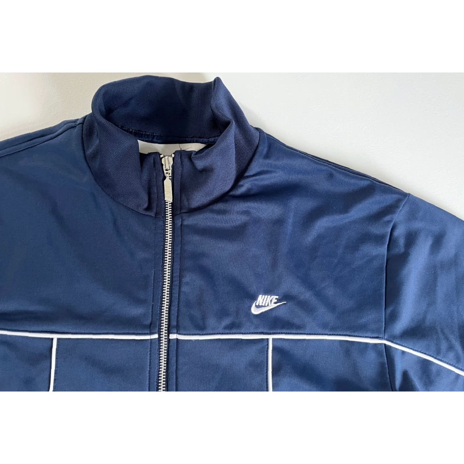 Nike Nike Track Jacket Men’s Vintage Navy Full Zip Sz S Embroidered Logo 90s Classic Pockets Size US S / EU 44-46 / 1 - 7 Thumbnail