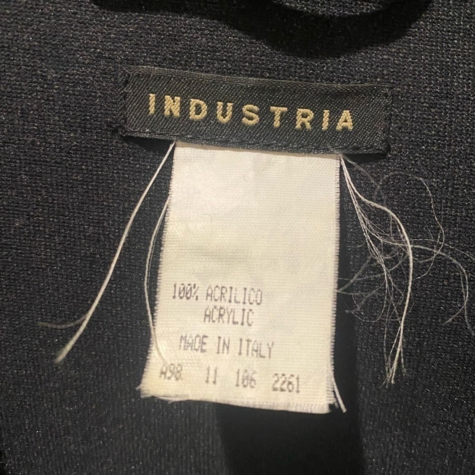 Vintage Vintage Industria Knit Jacket, Black ACRYLIC SZ. M Size M / US 6-8 / IT 42-44 - 3 Thumbnail