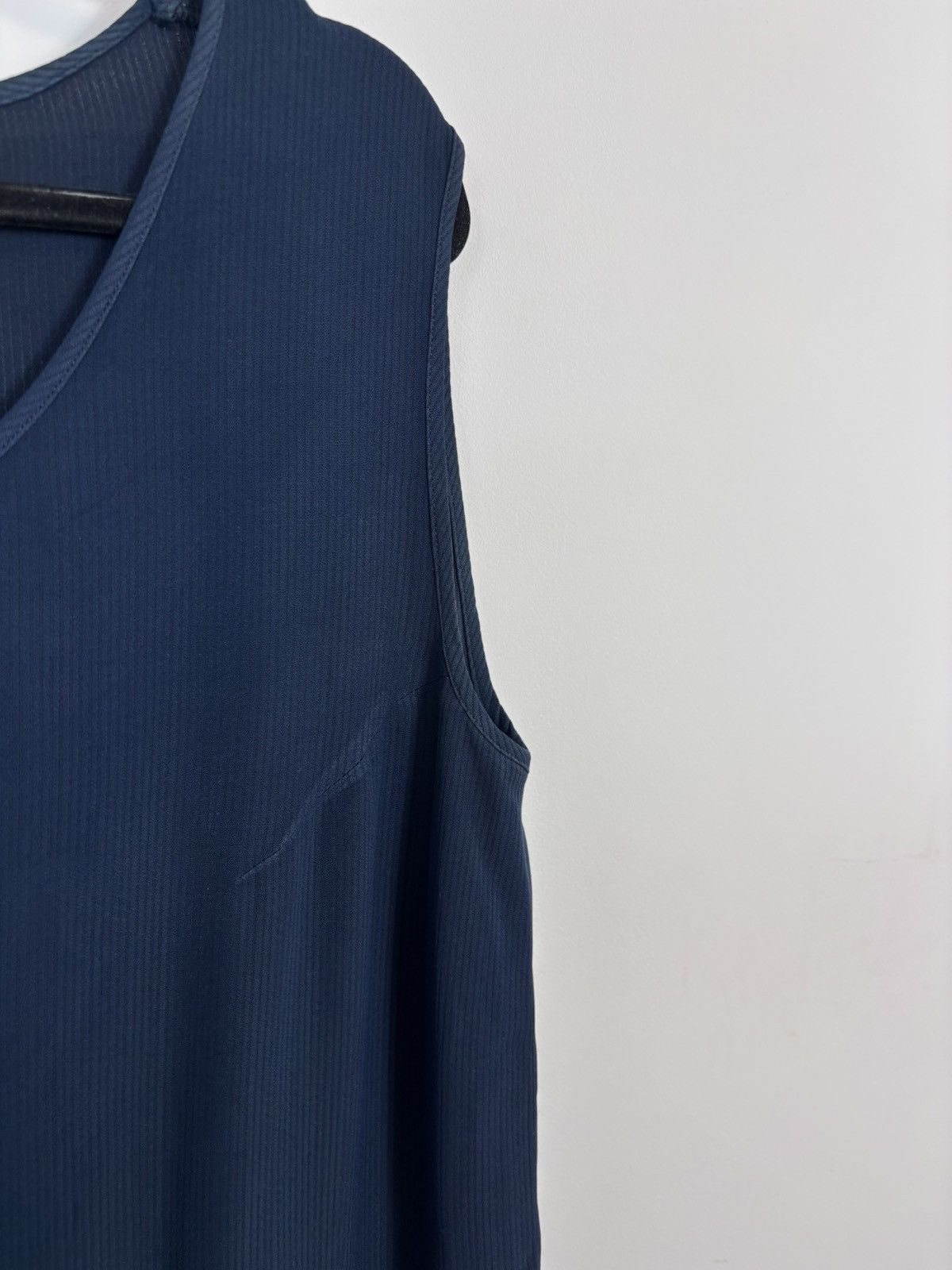 Davide Cenci Davide Cenci Vintage Women’s Navy Blue Tank Top Sleeveless Size L / US 10 / IT 46 - 5 Thumbnail