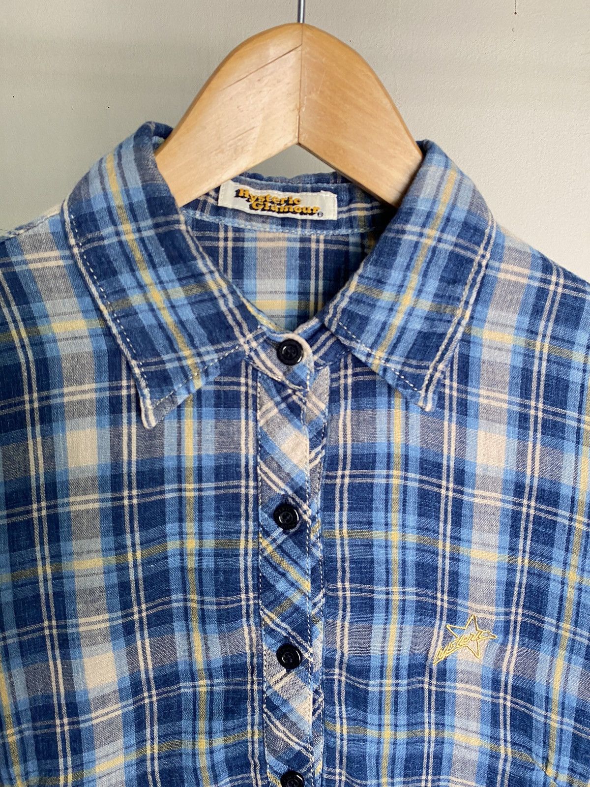 Hysteric Glamour Hysteric Glamour Blue Plaid Button-Up Shirt. Size S / US 4 / IT 40 - 10 Thumbnail