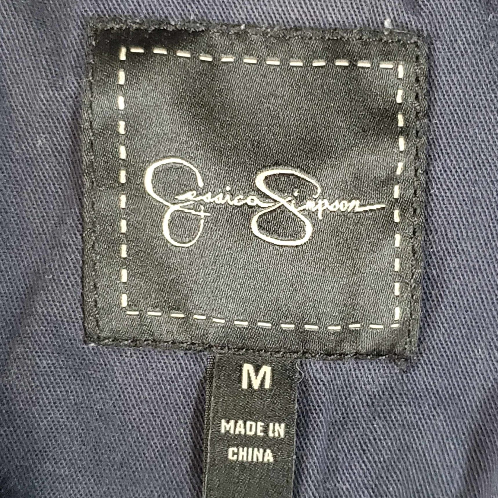 Jessica Simpson VINTAGE Jessica Simpson Jacket Women M Blue Basic Jacket Size M / US 6-8 / IT 42-44 - 3 Thumbnail