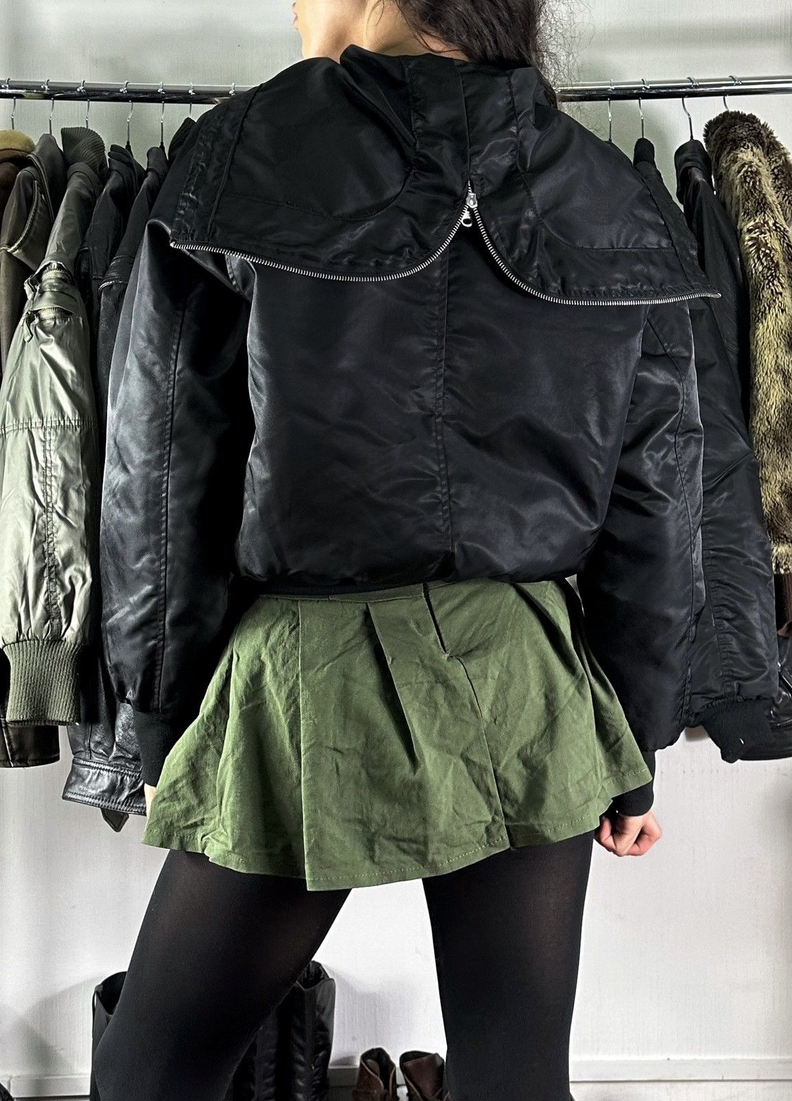 Vintage Avant-garde Bomber jacket Size S / US 4 / IT 40 - 3 Thumbnail
