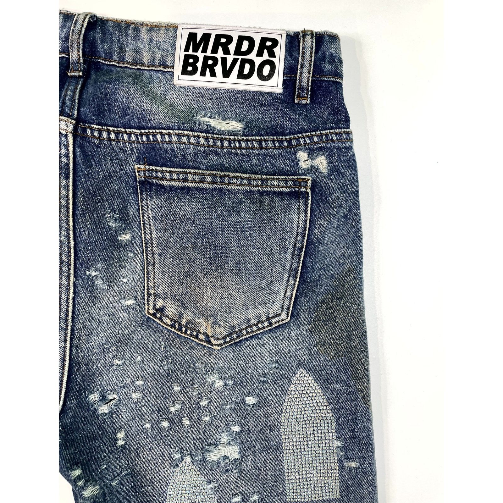 Who Decides War WDW Cowboy Denim Dark Wash Jeans Size US 30 / EU 46 - 5 Thumbnail
