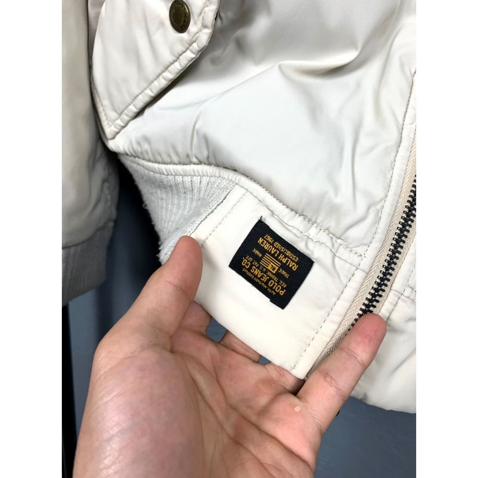 Polo Ralph Lauren Polo Ralph Lauren Jeans Co. Vintage Military Jacket Mens L Beige Clothing Military Jacket L Mens Size US L / EU 52-54 / 3 - 3 Thumbnail