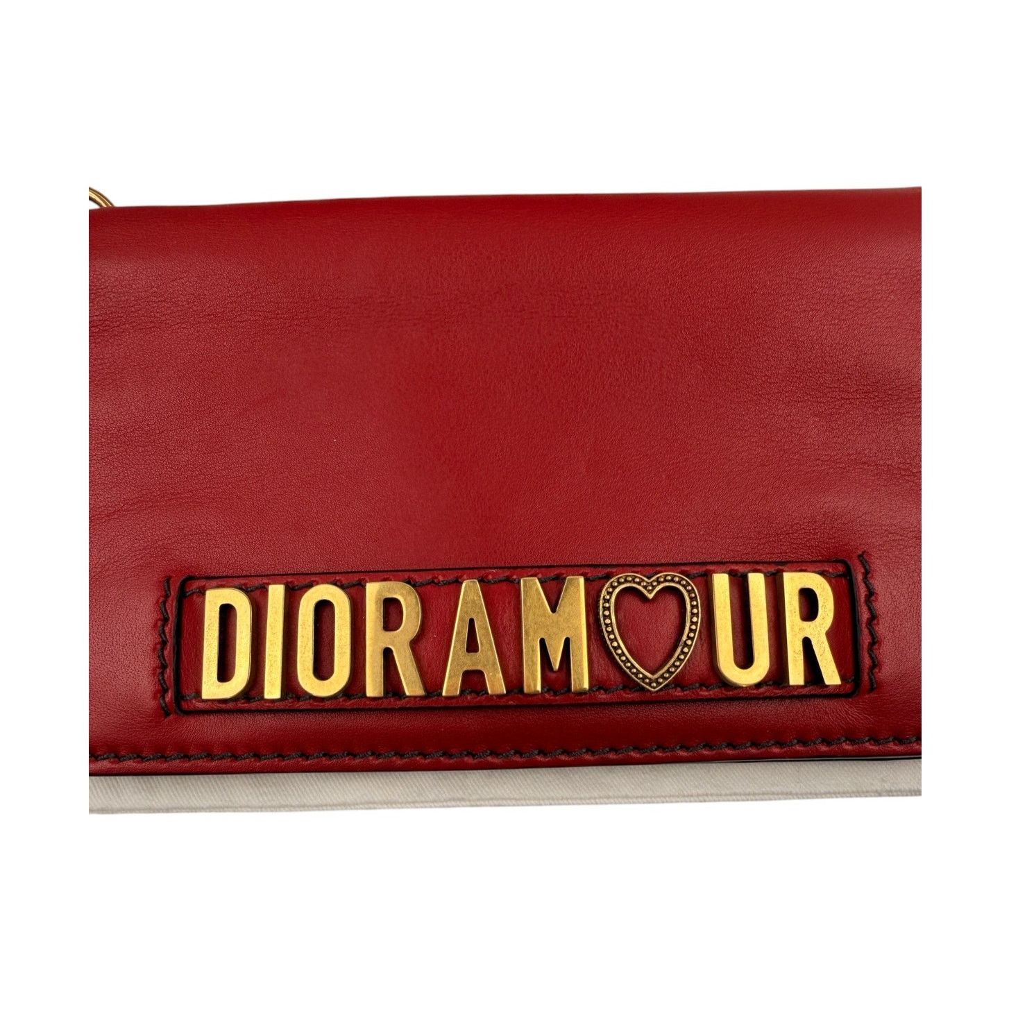 Dior Dior Dioramour Red Clutch with Chained Wristlet Size ONE SIZE - 3 Thumbnail