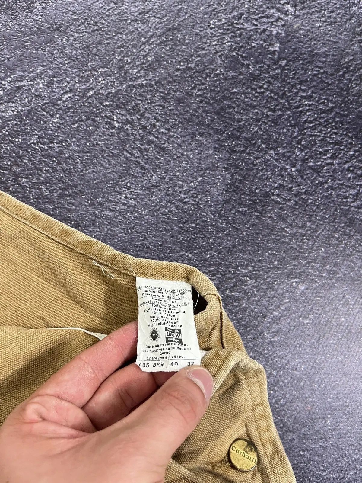 Carhartt × Vintage Vintage Carhartt Double Knee 90s American Hype Work Overall Size US 40 / EU 56 - 9 Thumbnail