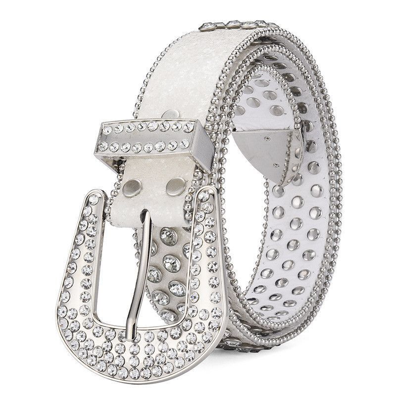 Japanese Brand × Vintage Vintage like BB Simon Belt Chrome Y2k Crystals Rare Size ONE SIZE - 2 Thumbnail