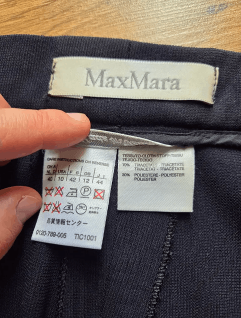Max Mara Max Mara black tailored trousers in a triacetate blend Size 30" / US 8 / IT 44 - 8 Thumbnail