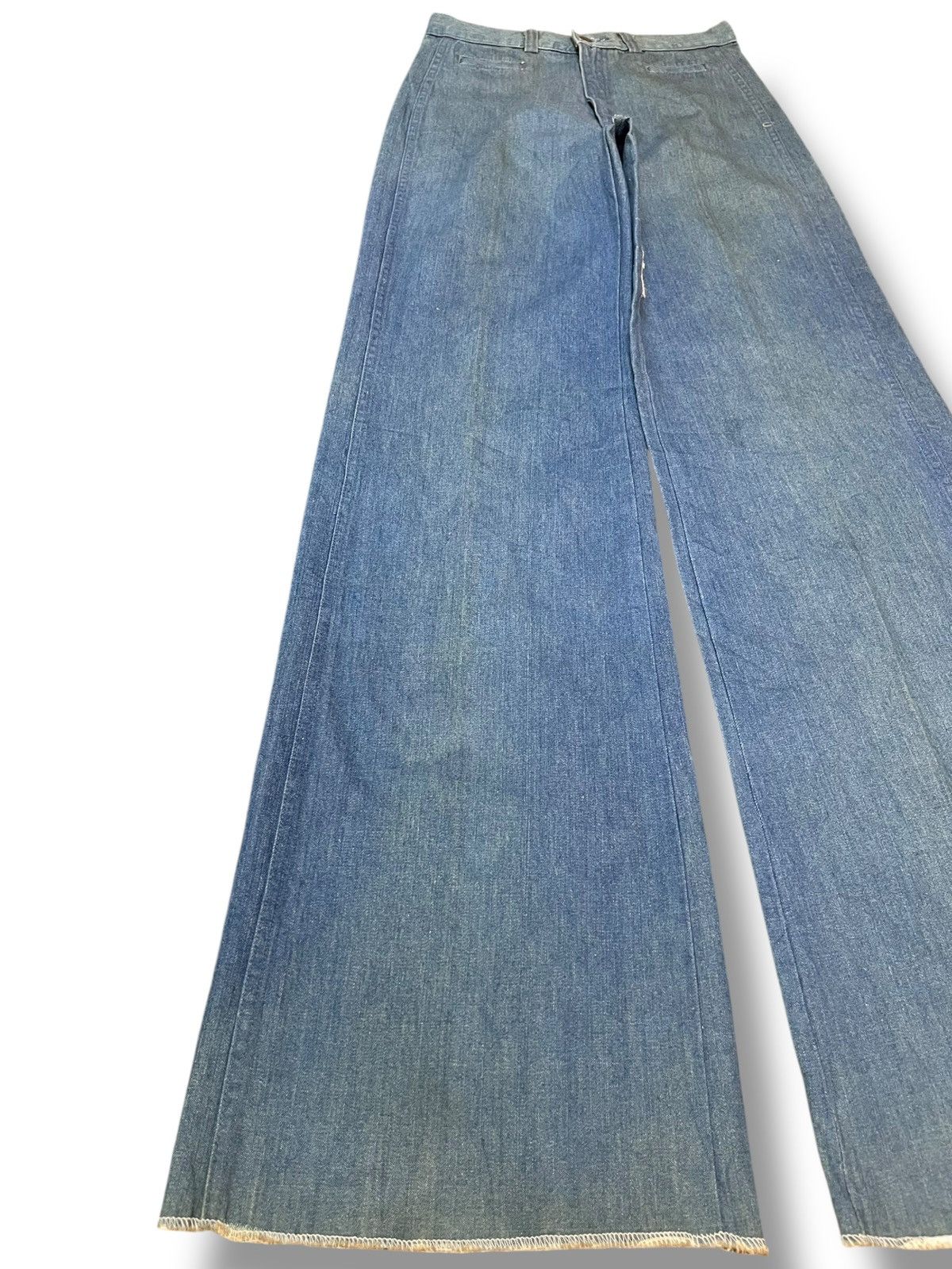 4GSELLER Vintage UFO Massive Flare Bell Bottom Denim Size US 27 - 3 Thumbnail