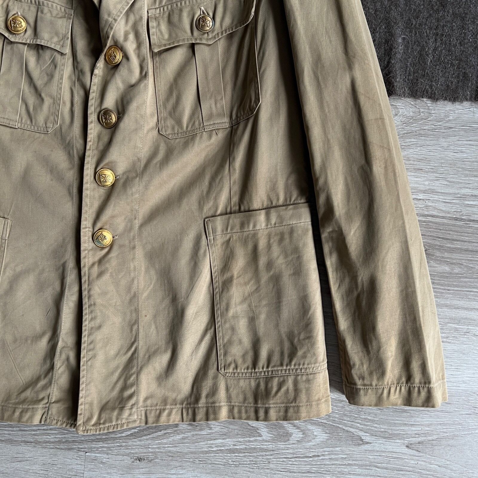 Vintage Ernst Brendler 60s Vintage German Military Jacket 8664AC Size US L / EU 52-54 / 3 - 3 Thumbnail