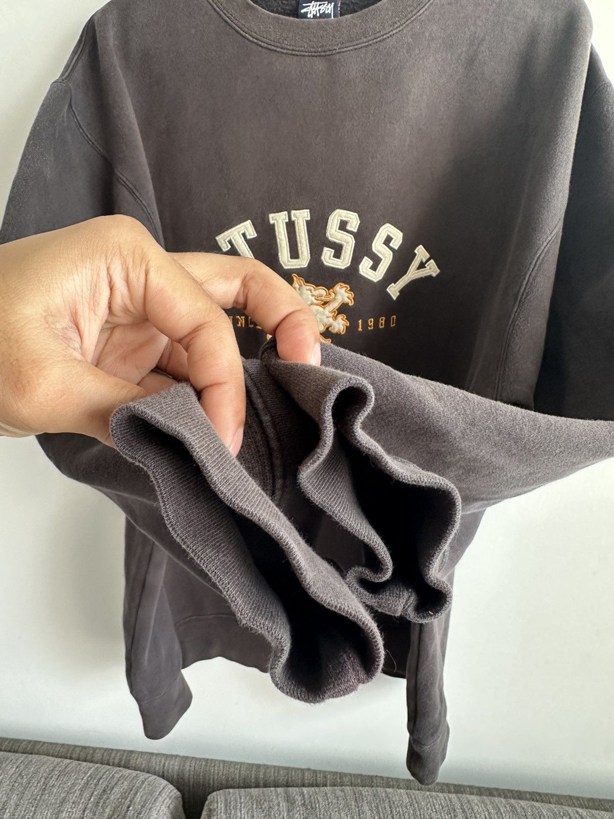 Stussy Vintage Stussy Embroidery Sweatshirt Streetwear USA Size US L / EU 52-54 / 3 - 3 Thumbnail